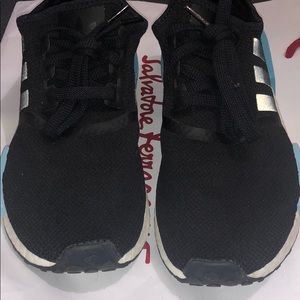 Like new Adidas Boost black shoes size 7 1/2